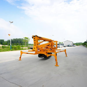 360 <span class=keywords><strong>Spin</strong></span> 8-20m 200kg Elevador de pluma telescópico Eléctrico diesel Hidráulico Cherry Picker <span class=keywords><strong>Spider</strong></span> Boom Lift para conducción todoterreno - Product Image 6