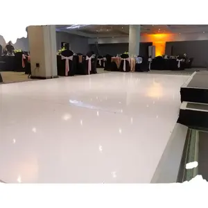 Fournisseur d'équipement de mariage, RK brillant blanc style vis blanc sols de danse pour mariage