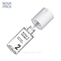Bouteille de pompe de pulvérisation de verrouillage de torsion portable 80ml 100ml 120ml bouteille de pulvérisation de réglage de maquillage bouteilles cosmétiques en plastique PETG à brume fine