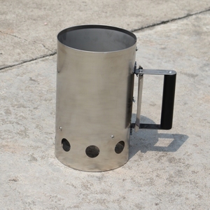 Accesorios para parrilla Arrancador de chimenea de carbón Acero inoxidable Parrilla de carbón para barbacoa simple para exteriores - Product Image 1