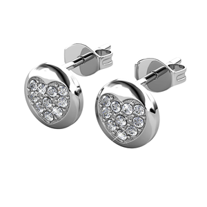 <span class=keywords><strong>Boucles</strong></span> <span class=keywords><strong>d</strong></span>'<span class=keywords><strong>oreilles</strong></span> classiques au design élégant pour femmes cristaux <span class=keywords><strong>Swarovski</strong></span> coupe ronde plaqué or 18 carats hypoallergénique idée cadeau <span class=keywords><strong>mariage</strong></span> - Product Image 1