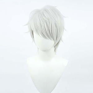Peluca Corta Negra Lisa para Cosplay de <span class=keywords><strong>BLEACH</strong></span>, Aizen Sousuke, Chika Shihoin, Kuchiki <span class=keywords><strong>Rukia</strong></span>, para Fiesta de Halloween, AOKG-086 - Product Image 6