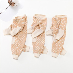 Free shipping high quality color newborn baby'<span class=keywords><strong>s</strong></span> Linnen long sleeve romper of the baby organic baby legs jumpsuit - Product Image 3