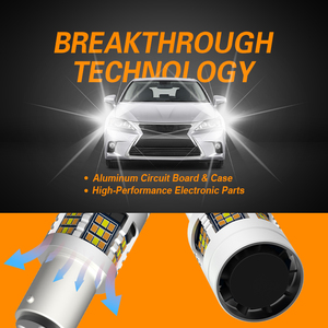 <span class=keywords><strong>Bombilla</strong></span> <span class=keywords><strong>LED</strong></span> G-View Blanca Ámbar 1157 de Doble Color con Función de Cambio 3157 7443 para Luces Delanteras de Señalización y Estacionamiento de Automóviles - Product Image 3