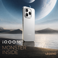 Nouveau Smartphone VIVO IQOO 16 5G Original 2026 avec Écran 2K de 6,85 Pouces, Puce de Jeu Snapdragon 8 Gen 6, Batterie 8400 mAh, OriginOS 7