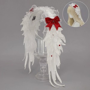 L0011 Dark Angel Wing tóc ban nhạc subculture phong cách Harajuku cánh tóc phụ kiện Edgy Gothic Punk Lolita Wing headpiece - Product Image 5