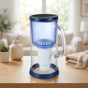 <span class=keywords><strong>Carafe</strong></span> <span class=keywords><strong>filtrante</strong></span> à eau en verre transparent grande capacité <span class=keywords><strong>avec</strong></span> filtre à <span class=keywords><strong>charbon</strong></span> <span class=keywords><strong>actif</strong></span>, pichet filtrant à eau froide, <span class=keywords><strong>carafe</strong></span> en verre de qualité supérieure - Product Image 2