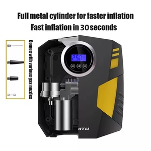 Inflador Digital de Pneus DC <span class=keywords><strong>12</strong></span> Volt 150 PSI Compressor de Ar para Carros, Motocicletas e Bicicletas, Compressor de Ar Portátil - Product Image 5
