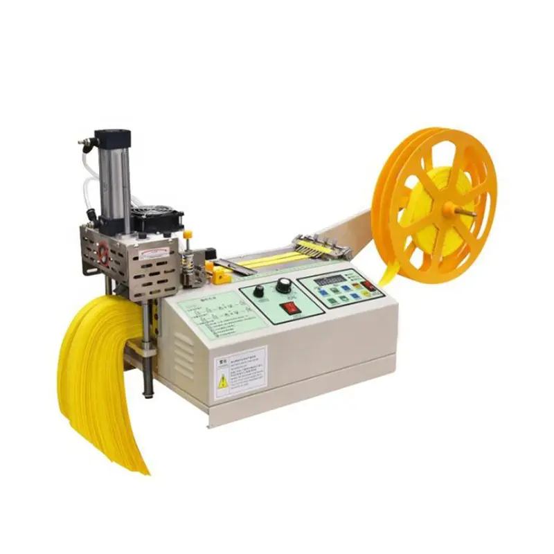 Máquina de corte multifuncional con cremallera, cortadora de correa de nailon, hecha en china