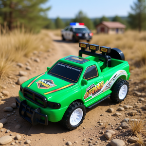 Camioneta de Policía de Juguete para Niños, Vehículo de Rescate con Fricción, Empaquetado en Malla - Product Image 2
