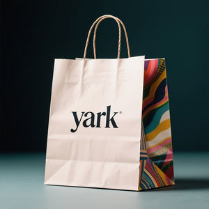 Sacs en papier jetables pour courses et cadeaux de mariage, recyclables, avec fenêtre, personnalisables avec logo pour Noël - Product Image 5