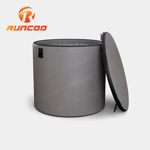 Baignoire portable extérieure <span class=keywords><strong>spa</strong></span> avec logo personnalisé seau <span class=keywords><strong>gonflable</strong></span> rond en PVC pour bain de glace avec couvercle pour thérapie par le froid - Product Image 3