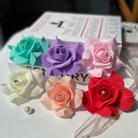 Fleurs artificielles en mousse PE pour la décoration de meubles, salon, corsage de mariage, bouquet, vente en gros en Chine