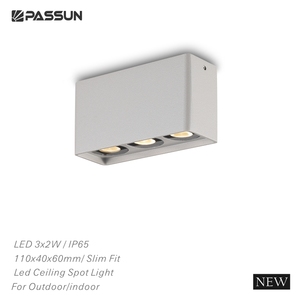 Luminaria <span class=keywords><strong>LED</strong></span> de Techo Resistente a la Intemperie IP65, 3x2W, Diseño Delgado, Foco <span class=keywords><strong>LED</strong></span> de Techo para Interiores y Exteriores, Montaje en Superficie - Product Image 4