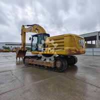 Excavatrice sur chenilles d'occasion CAT 336 de 36,8 tonnes, machine de terrassement hydraulique, exportateur CAT336GC CAT340 CAT330 pour la préparation des chantiers