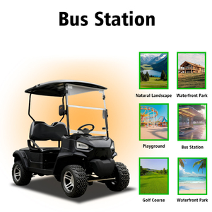 Carrito de Golf Compacto y Ligero Todoterreno de 2 Plazas para Uso Personal y en Campos de Golf - Product Image 2