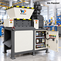 Broyeur à double arbre WP-400 5,5 kW 2919 Nm 26 lames 9CrSi automatique pour le recyclage des métaux ferreux, acier inoxydable, aluminium