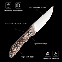 Hassas işçilik büyük bıçak avcılık Survival tam Tang açık şam çeliği bıçak kılıf ile