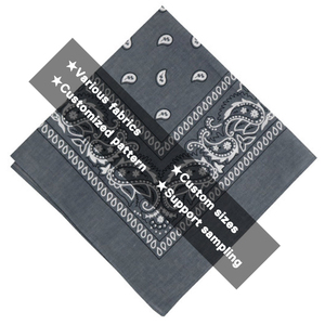 <span class=keywords><strong>Bandana</strong></span> Multi-Purpose fascia in cotone 100% per le donne, 22 pollici Paisley bandane Cowboy bandane per gli uomini - Product Image 2