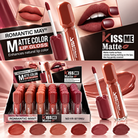 Gloss à lèvres mat longue tenue, non desséchant, effet boue-poudre, rouge à lèvres liquide pour maquillage quotidien, vente en gros