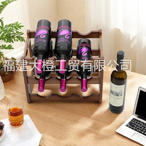 Bamboo Wine <b>Rack</b> Solid Wood 10 19 Bottle <b>Display</b> Storage For Living Room Red Wine <b>Beer</b> Cabinet - Product Image 3