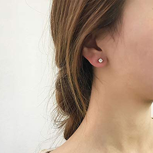 Juego de Aretes Clásicos CANNER de Plata de Ley S925 con Circonita Cúbica, Hipoalergénicos, 3 Piezas, Aretes Bonitos con Baño de Oro - Product Image 2
