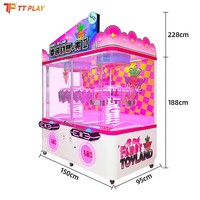 Console de jeu d'arcade BearHaunt Crane Machine en gros, double divertissement, coffre au trésor électronique, EggHatch Happy Toy, 4 joueurs, universel
