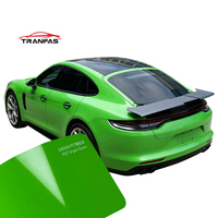 Vinilo PET de Lujo Verde Víbora Elástico de Tejido Fino para Envoltura Completa de Carrocería, Rollo de Protección de Pintura de 7.5mil con Protección UV