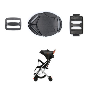 Hebilla de seguridad de plástico para cinturón de seguridad de cochecito, mecanismo de bloqueo de tres puntos A131, 25 mm x 27 mm, accesorios para bolsos - Product Image 4