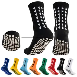 Individuelle Baumwolle Polyester Kinder Erwachsene Fußball Fußballsocken Herren Damen rutschfest rutschfest Trampolinenspring Griffsocken