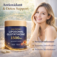 Capsules de glutathion liposomal 1500 mg |   Soutien Antioxydant |   Quercétine et vitamines |   60 capsules végétaliennes