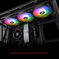 Refroidisseur liquide AIO Thermalright Frozen Magic 360 BLACK ARGB V2, radiateur 360 mm, ventilateur ARGB PWM, refroidisseur d'eau pour processeur