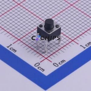 TS-1009-04526 Tactile Switch Through hole-4P,4.5x4.5mm Switch Single Pole Single Throw Round Button Through Hole 4.5mm - Product Image 1