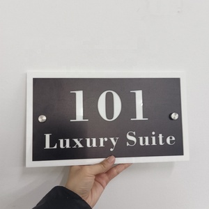 Kexian Plaques de porte en acrylique personnalisées <span class=keywords><strong>Plaque</strong></span> de porte numéros de <span class=keywords><strong>maison</strong></span> <span class=keywords><strong>Plaque</strong></span> d'<span class=keywords><strong>adresse</strong></span> de domicile Numéro de chambre quantité minimale de commande <span class=keywords><strong>pour</strong></span> hôtel - Product Image 1