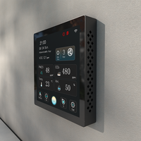 Panneau de commande intelligent WiFi Tuya LCD couleur pour système CVC, compatible avec les moteurs de ventilateurs AC/EC/DC et les récupérateurs pour maison connectée