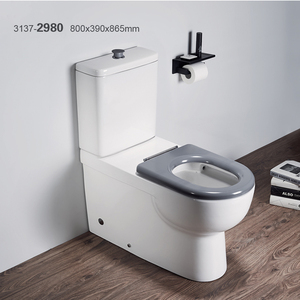 Inodoro de Cerámica de Dos Piezas con Asiento <span class=keywords><strong>para</strong></span> <span class=keywords><strong>Discapacitados</strong></span>, Estándar Australiano, <span class=keywords><strong>para</strong></span> Baño - Product Image 4