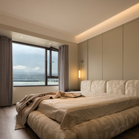 Ventana Abatible Moderna SAYYAS X115 con Revestimiento de Aluminio y Madera, Insonorizada, Impermeable, con Aislamiento Térmico, para Baño, Sala de Estar, Villa, Apartamento