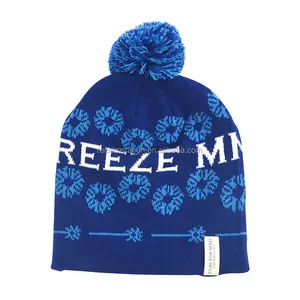 Cappello caldo in acrilico con Logo ricamato personalizzato di alta qualità lavorato a maglia cappelli invernali senza bracciolo più caldi