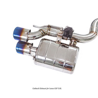 Système d'échappement Catback de luxe en acier inoxydable REV M-206 1,5 mm avec valve pour Lexus IS500/GSF 5,0 L (garantie 1 an)