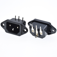 Prise d'extension industrielle femelle IEC320-C13, connecteur électrique à clipser, entièrement en cuivre, ABS, 10A, homologué CE ROHS, noir, 250V