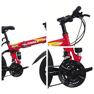 Bicicletta Pieghevole da Montagna 20 Pollici, 21 Velocità, Freni <span class=keywords><strong>a</strong></span> Disco, MTB Portatile per Bambini, Ciclismo all'Aperto e Sport - Product Image 3