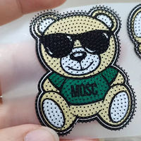 Patchs thermocollants en caoutchouc avec logo personnalisé, technologie 3D pour vêtements, motif brosse à dents