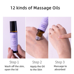Roll-on d'huile essentielle premium Lavande, Arbre à thé et Pamplemousse pour le sommeil - Mélange naturel 100% pur pressé à froid pour une relaxation profonde - Product Image 5