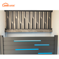 Portail piétonnier moderne en aluminium avec clôture, clôture d'entrée de jardin personnalisée pour villa à usage résidentiel