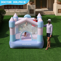 Château gonflable en tissu Oxford avec toboggan et piscine à balles pour usage familial en jardin, prix de gros pour importateurs et commandes en gros