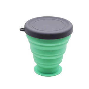 Vente en gros de gobelets pliables en silicone de qualité alimentaire de 200 ml avec couvercle - Product Image 5