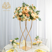 Support à fleurs en fer forgé Mank pour mariage, 30x90cm, centre de table pour allée, décoration pour événements festifs