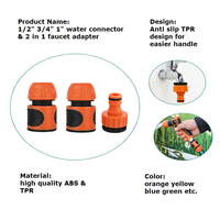 2025 nouveau plastique de haute qualité 1/2 3/4 1 pouce robinet robinet raccords jardin tuyau d'eau connecteur