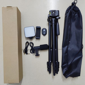 Kit di registrazione per microfono a treppiede con luce di riempimento a LED portatile per Smartphone Tiktok <span class=keywords><strong>Youtube</strong></span> Streaming Live <span class=keywords><strong>Video</strong></span> Making - Product Image 6