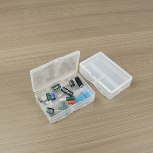 Plastic <b>Storage</b> <b>Box</b> 4 Compartment Transparent Rectangular With Lid For Jewelry Parts Components <b>Small</b> Size 10.4x6.7x2.7cm - Product Image 2